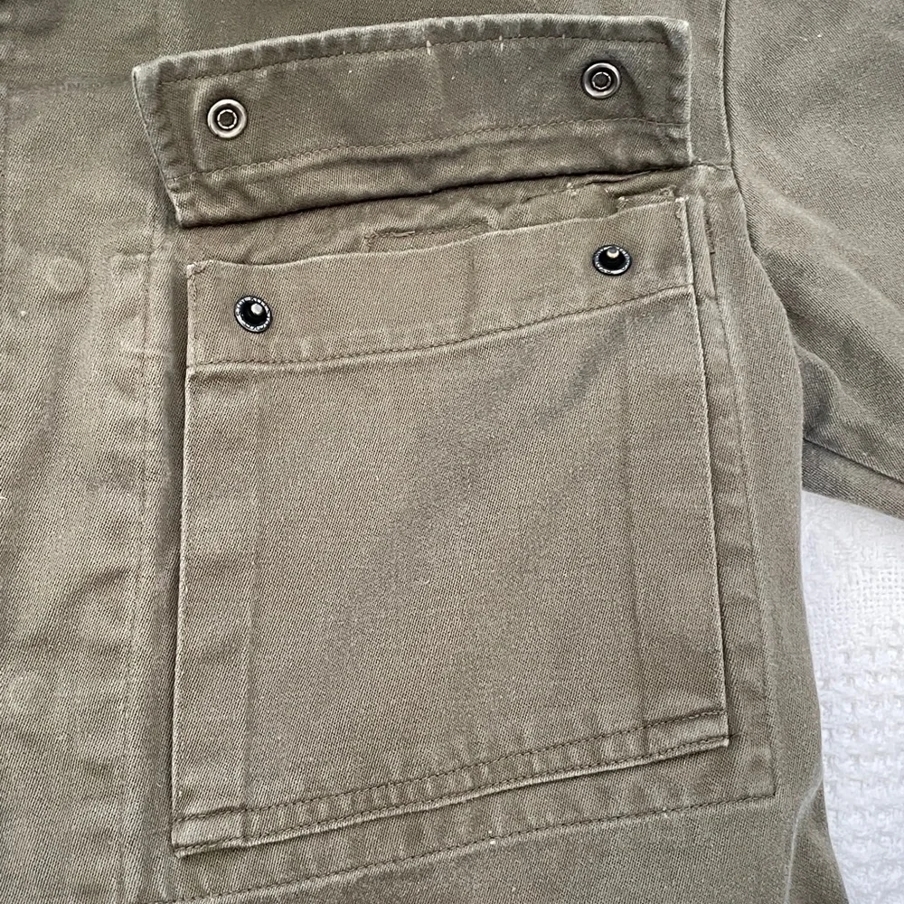 Vintage Dutch Army Military Field Shirt Jacket Size 92 Cotton Chore Jacket - Picture 5 of 9